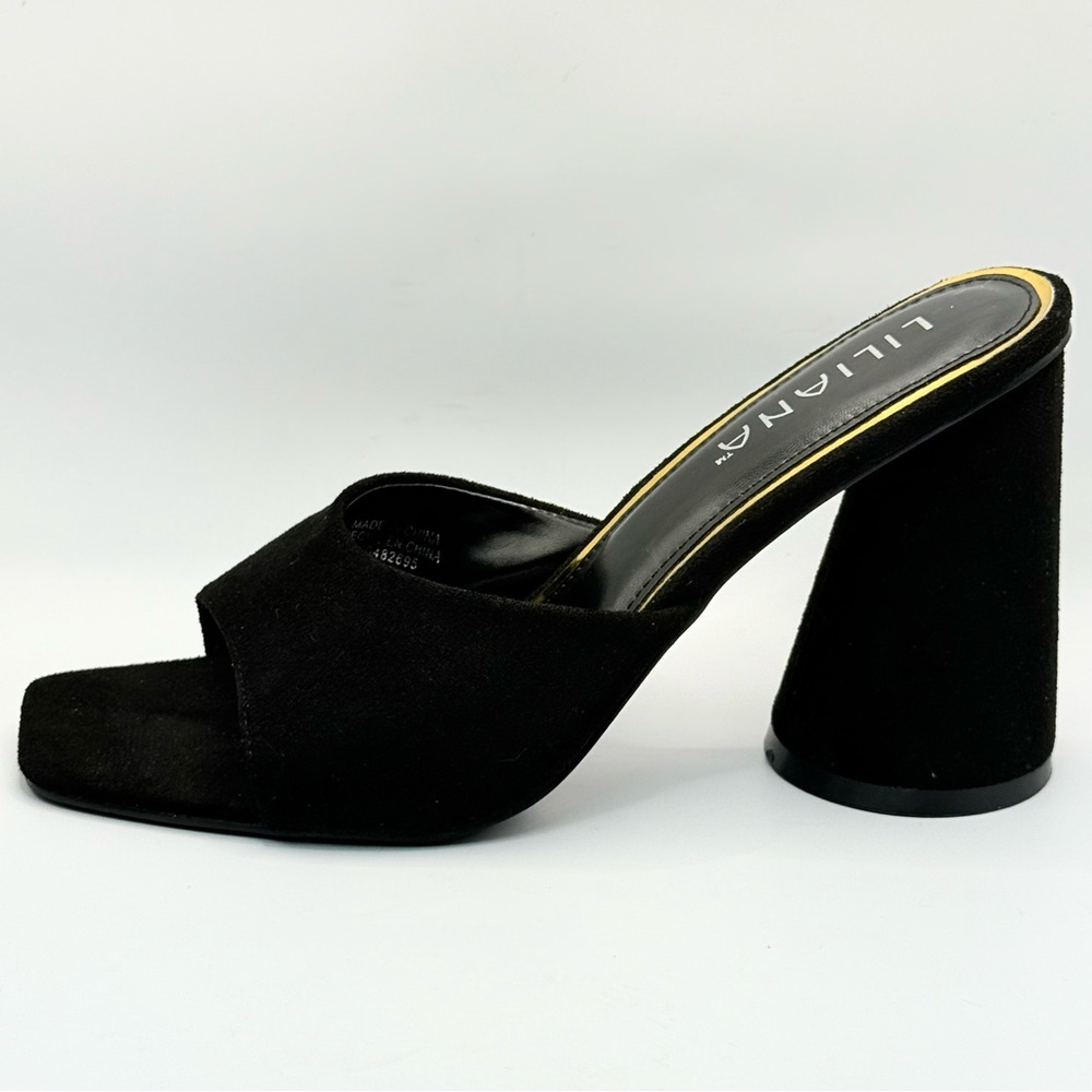 Liliana Black Heels with Cylindrical Heels Womens Size 10